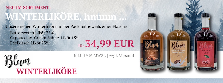 Blums Winterliköre Aktion